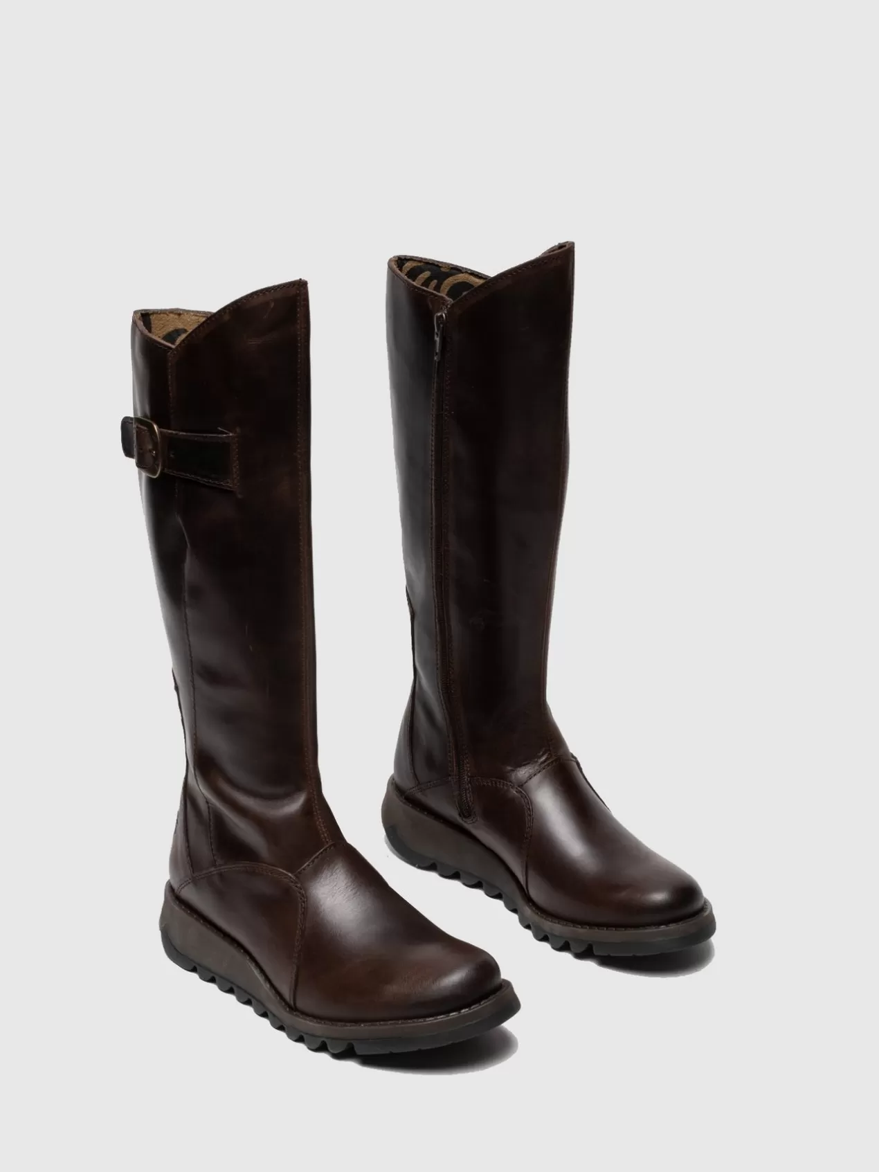 Sale Zip Up Boots Mol 2 Dk Brown Women Boots